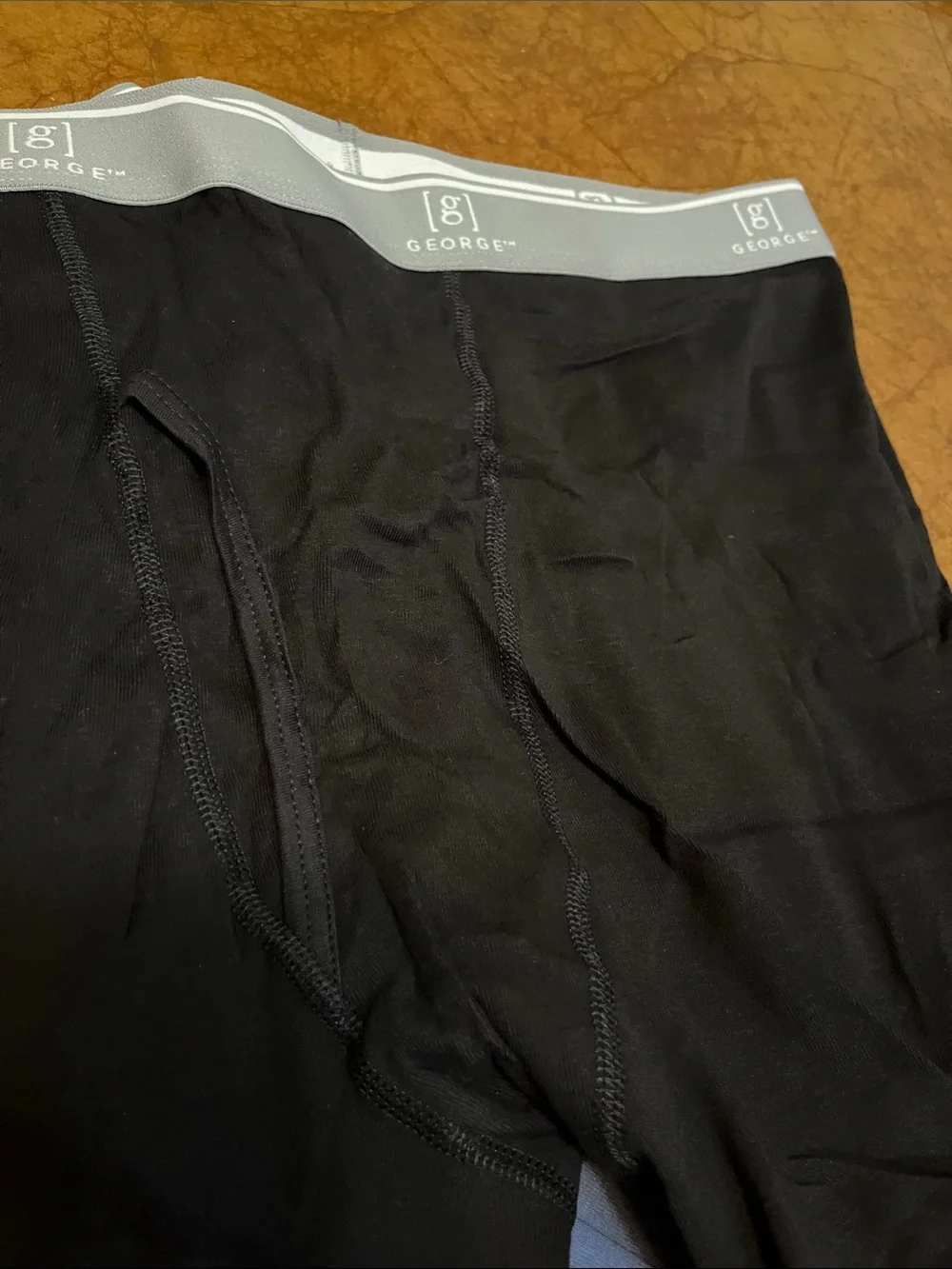 NEW George Men's Boxer Briefs – Black & Blue (2-Pack) Sz 3XL